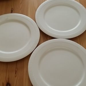 Three White plates